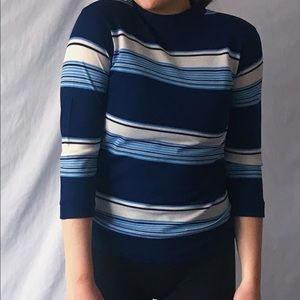 VINTAGE 1960s Blue Stripped Shirt